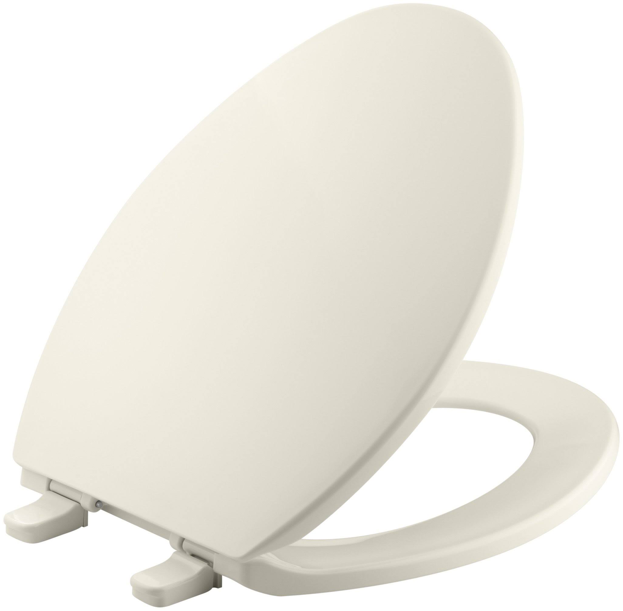 Kohler K-4774-47 Almond Brevia Quick-Release Elongated Toilet Seat