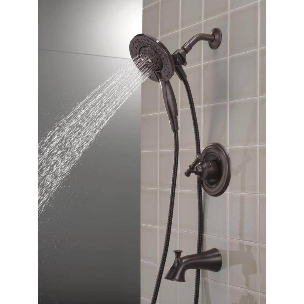Delta Chamberlain In2ition Single-Handle 4-Spray Tub and Shower Faucet in Venetian Bronze (Valve Included)