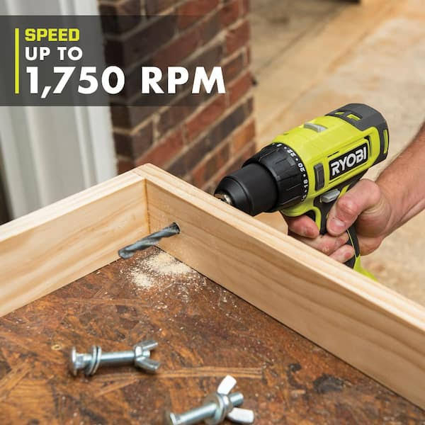 Ryobi PCL206K1 One+ 18V Cordless 1/2 in. Drill/Driver Kit with (1) 1.5 Ah Battery and Charger