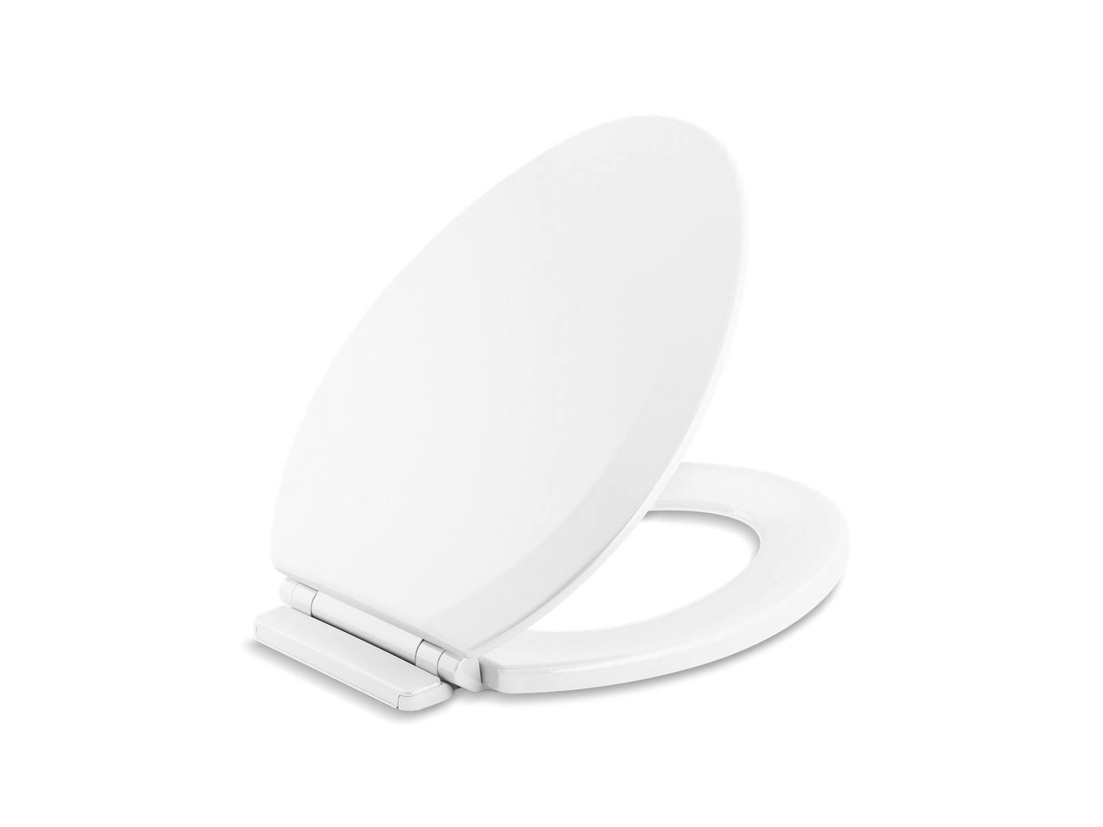 Broadwood Elongated Closed Front Toilet Seat in White