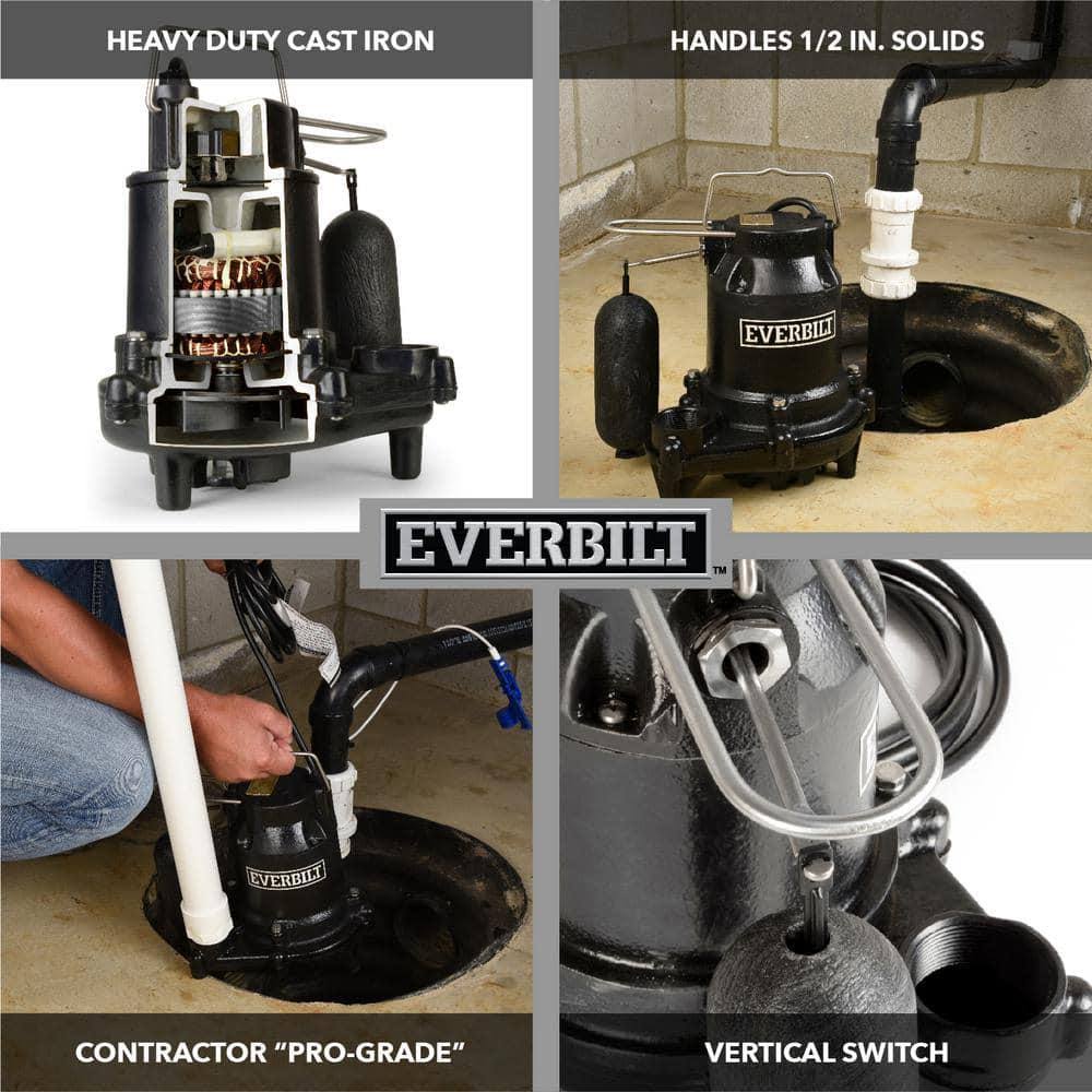 Everbilt 3/10 HP Cast Iron Sump Pump