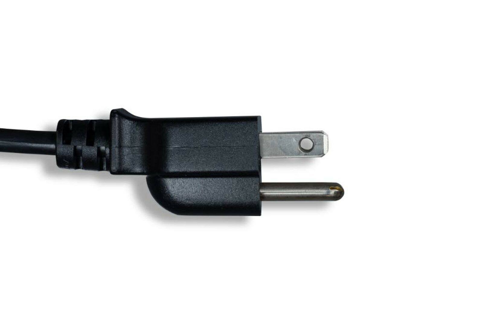 Cablelera Power Cord Extension and Splitter NEMA 5-15P to NEMA 5-15R x 2 16 AWG 13A 125V (ZWACPQAG-14)