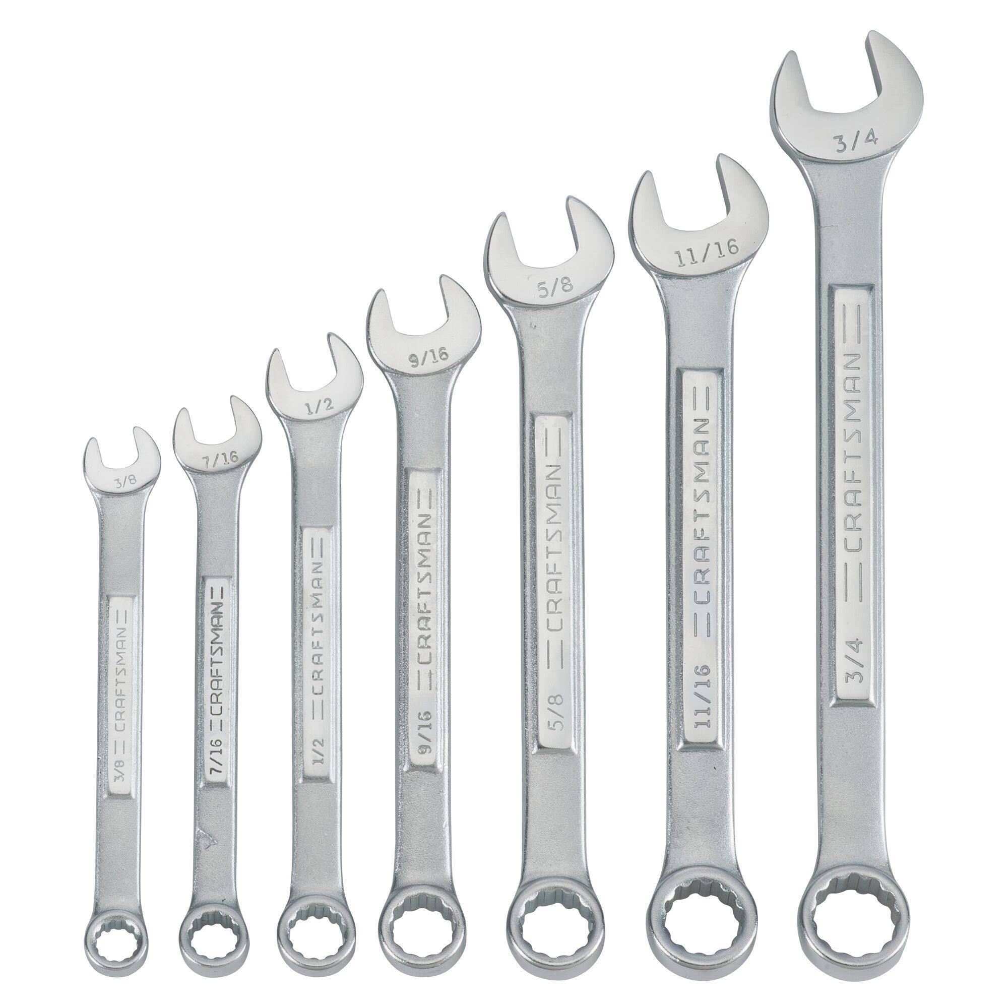 Craftsman SAE Combination Wrench Set 7 PC