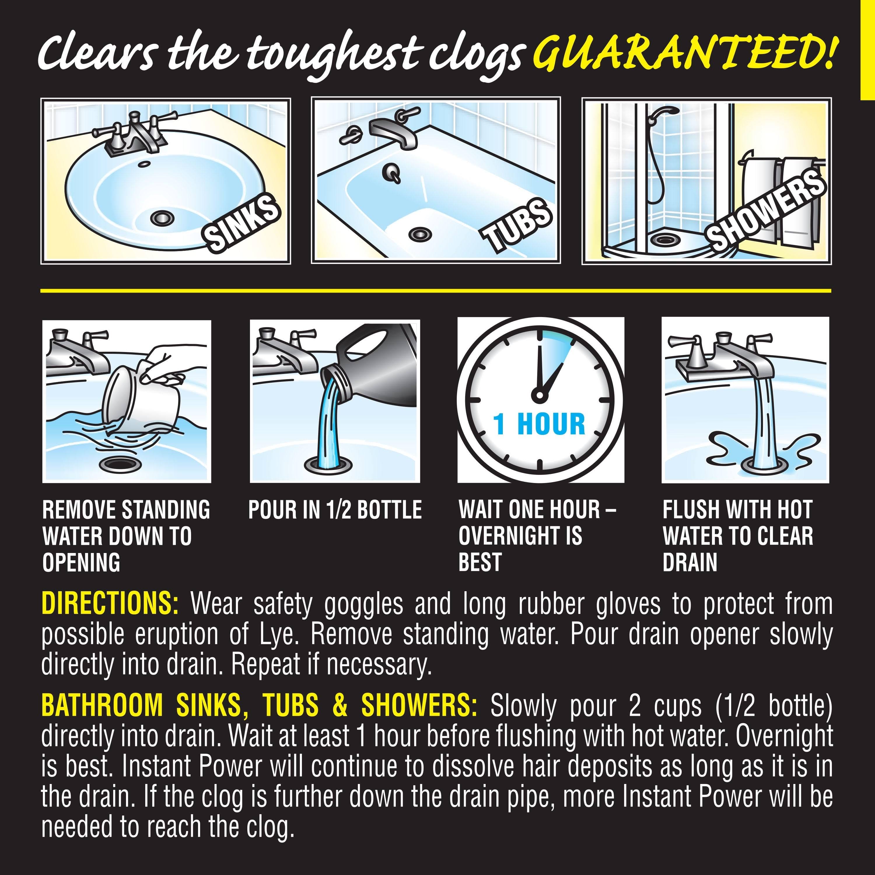 Instant Power Hair Clog Remover- 33.8 fl oz