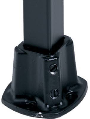 Gilpin Ironworks Floor PostFlange, Black, 1.25