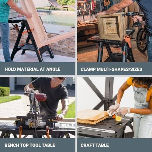 Worx WX051 Pegasus Folding Work Table & Sawhorse