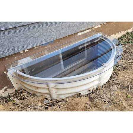 Window Well Supply Just Cover It UV Resistant Polycarbonate Window Well Cover- 40