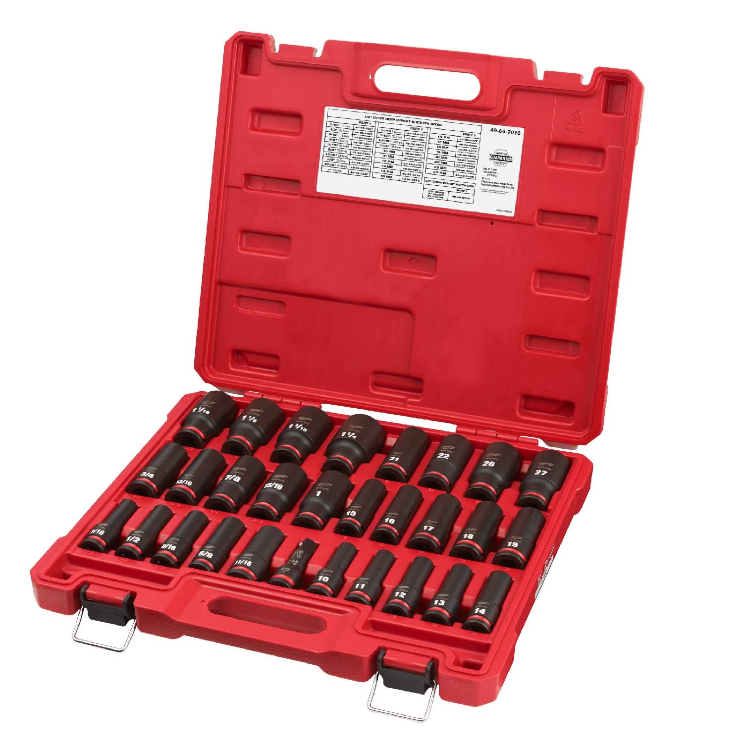 Milwaukee 49-66-7016 29pc Shockwave Impact Duty 1/2