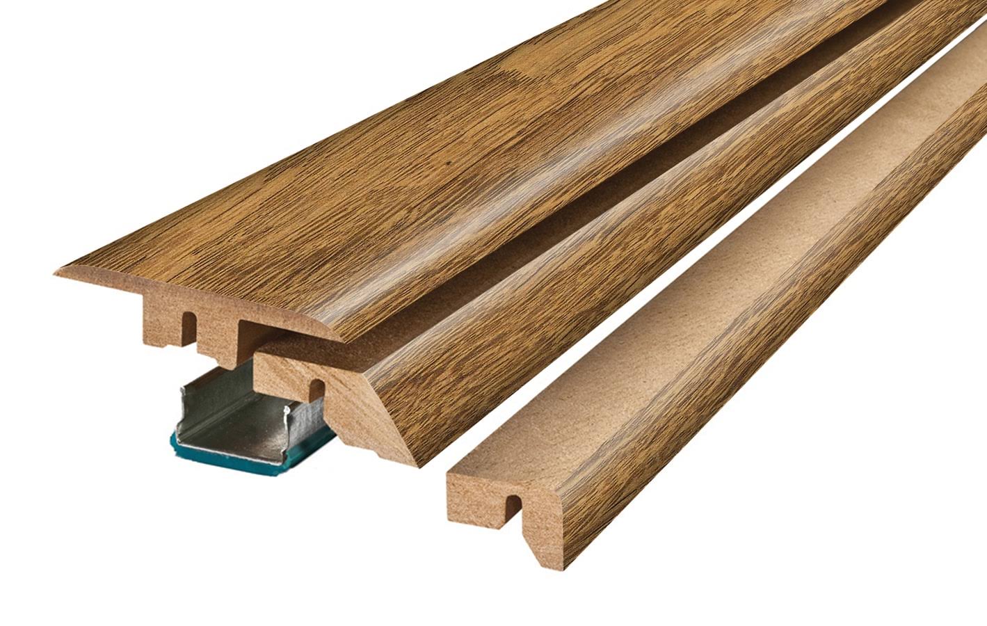 SimpleSolutions 2.37-in x 78.7-in Rustic Amber Chestnut MDF Floor 4-n-1 MG001271