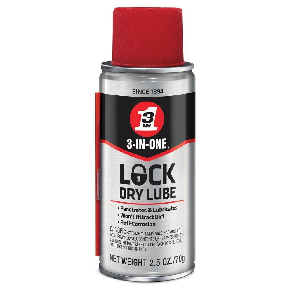 3-in-one Dry Lube, Lock- 2.5 oz