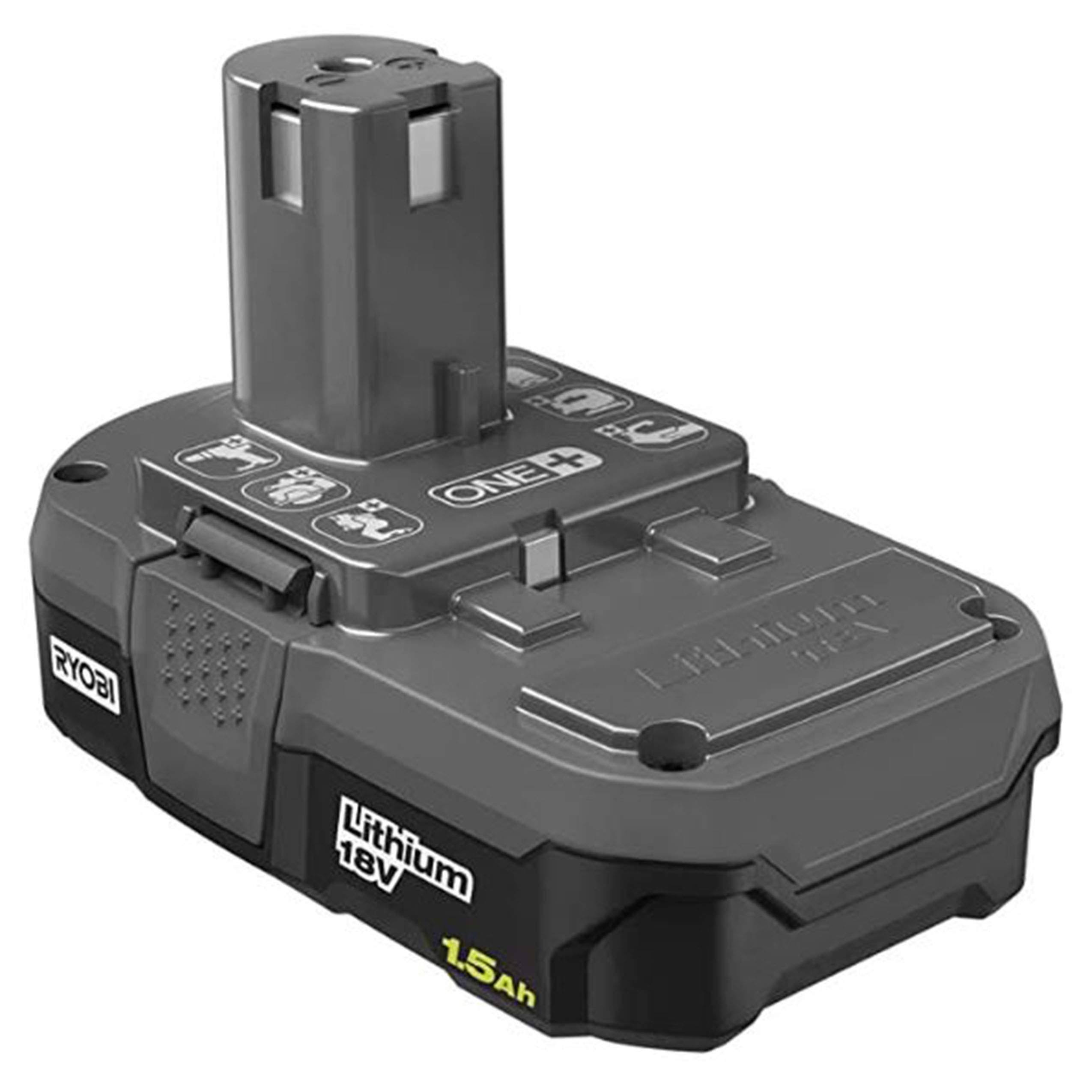 Ryobi P118b 18V Battery Charger and Ryobi P189 18V 1.5 Ah Battery Combo Pack