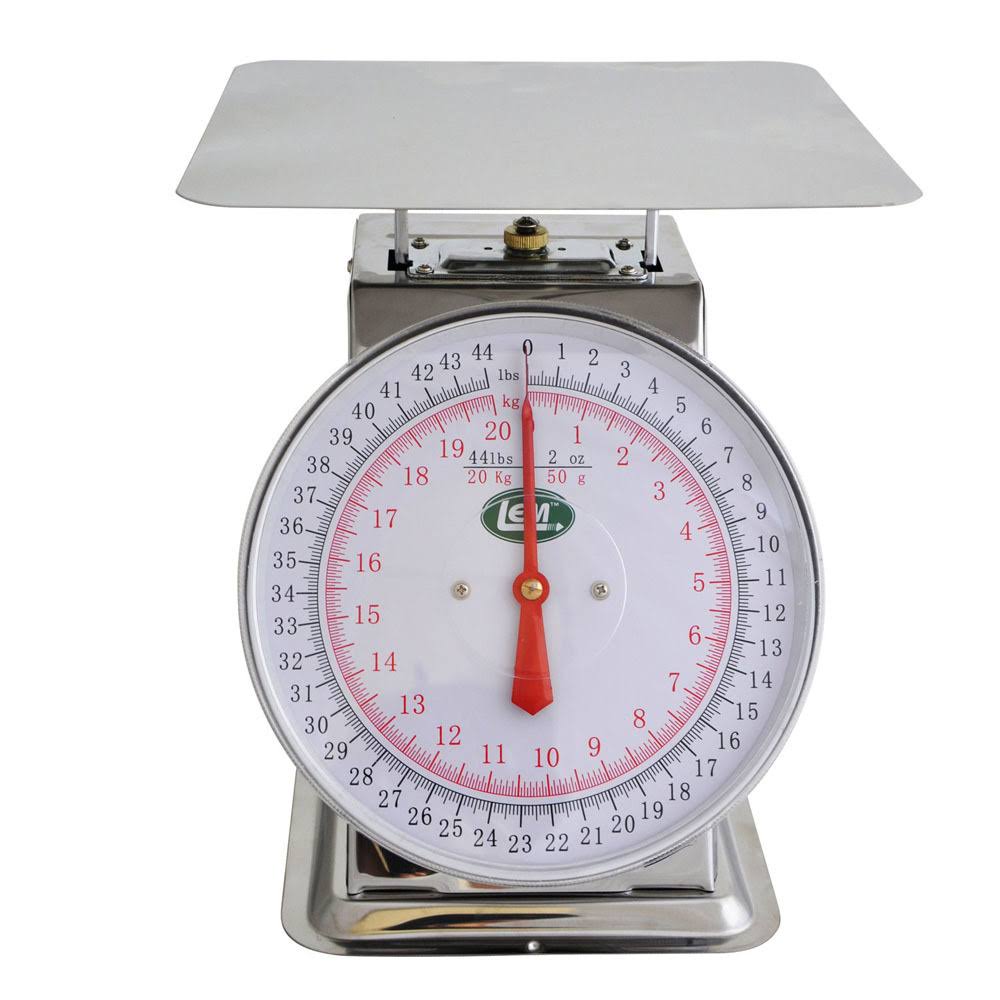 Lem 44 Pound Scale, Stainless Steel