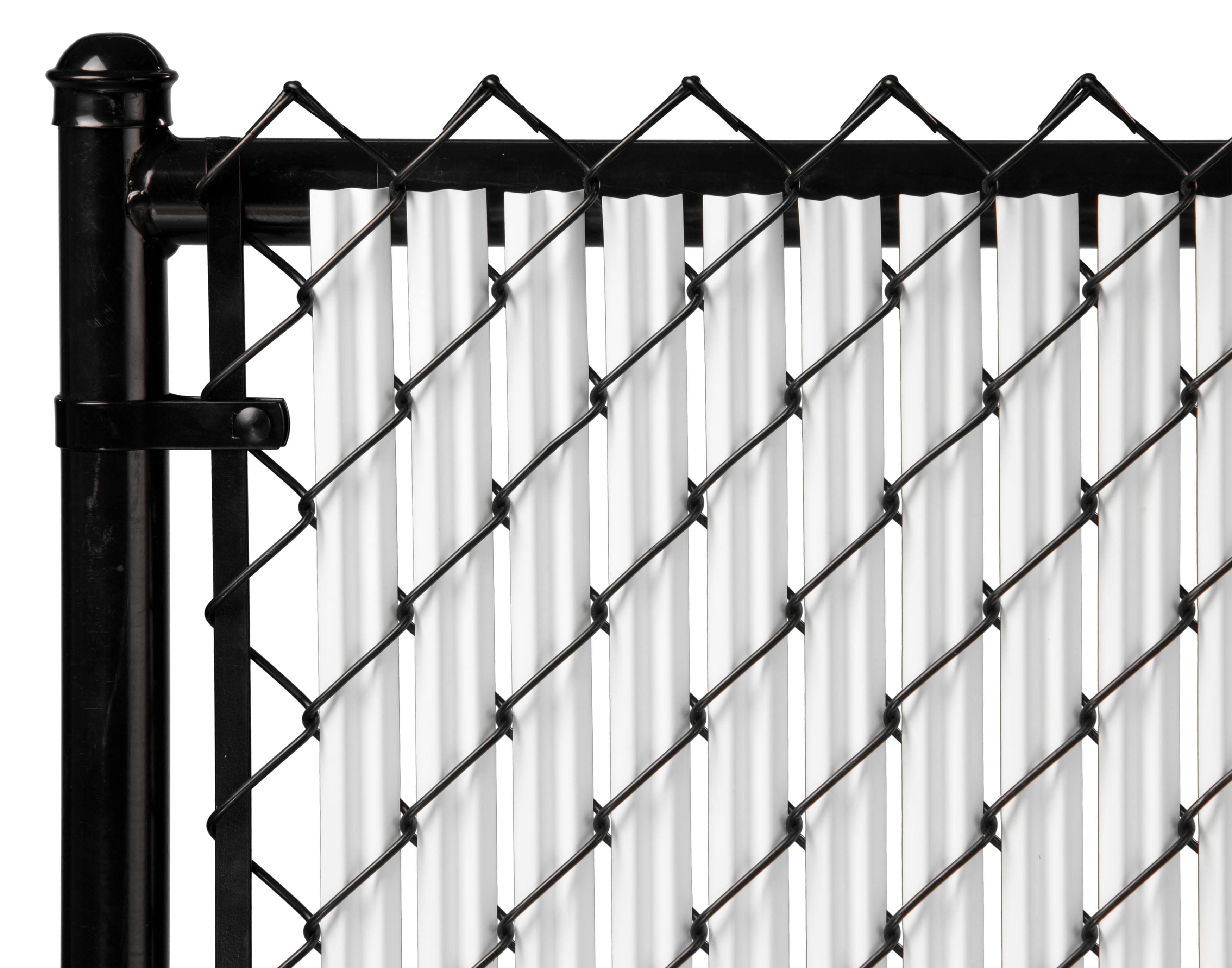 White 6ft Ridged Slat for Chain Link Fence