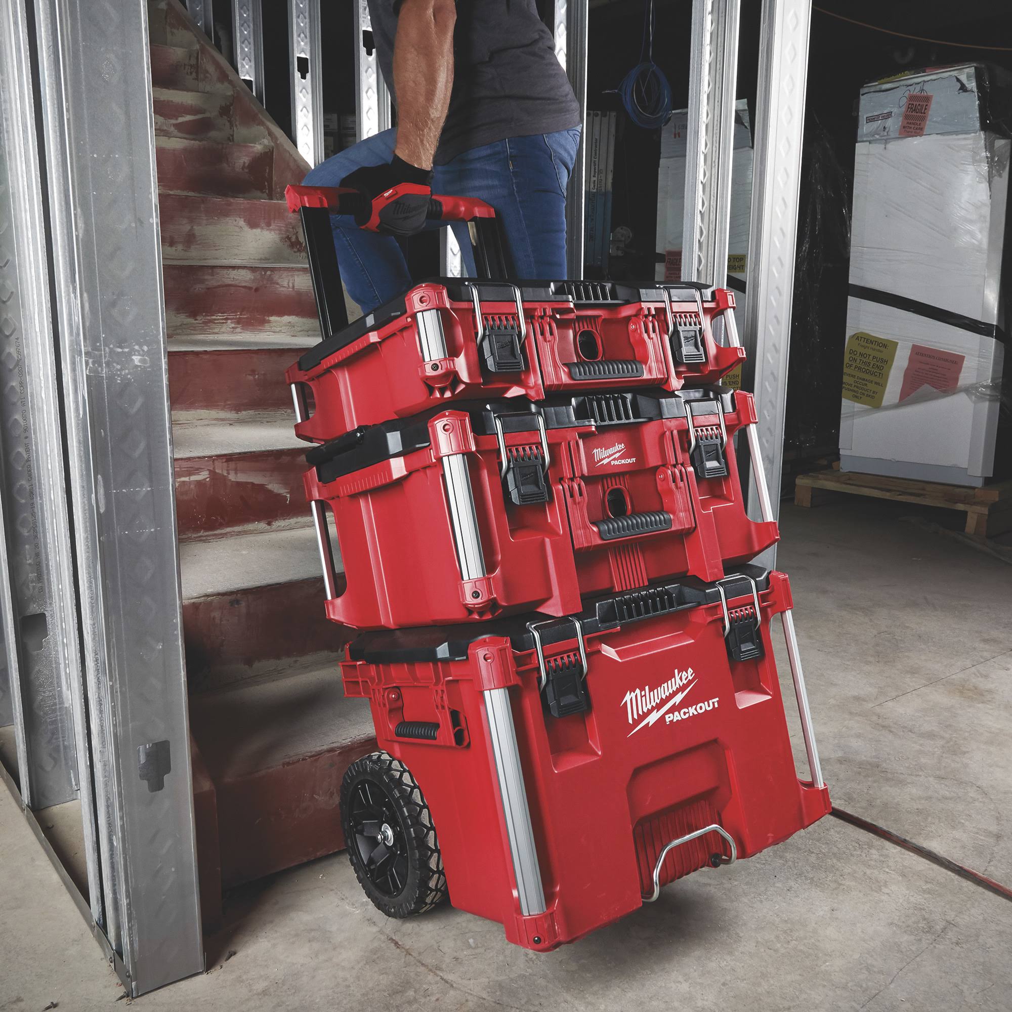 Milwaukee PACKOUT Rolling Toolbox- 22.1Inch L x 18.9inch W x 25.6inch H Model 48-22-8426