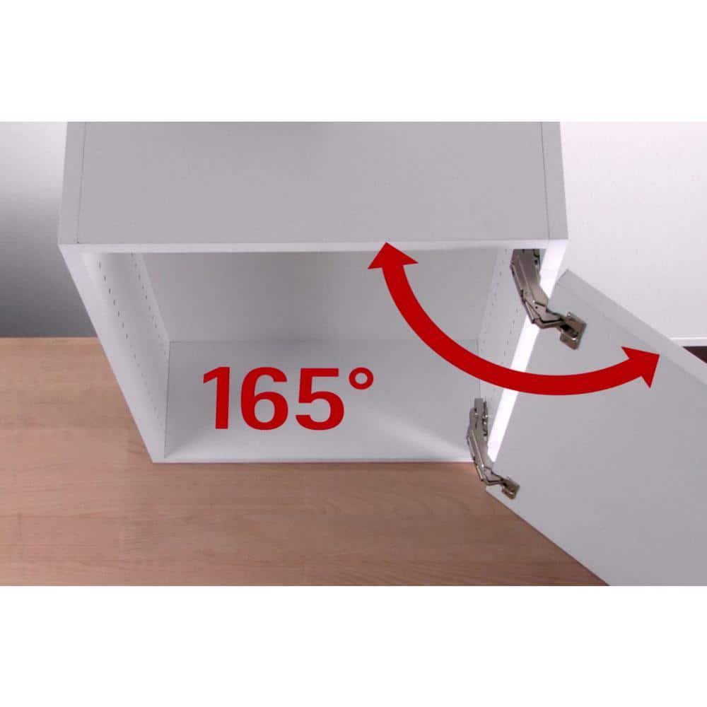 Everbilt Wide Angle Full Overlay 165 Deg. Hinge (8-Pack) 9266777