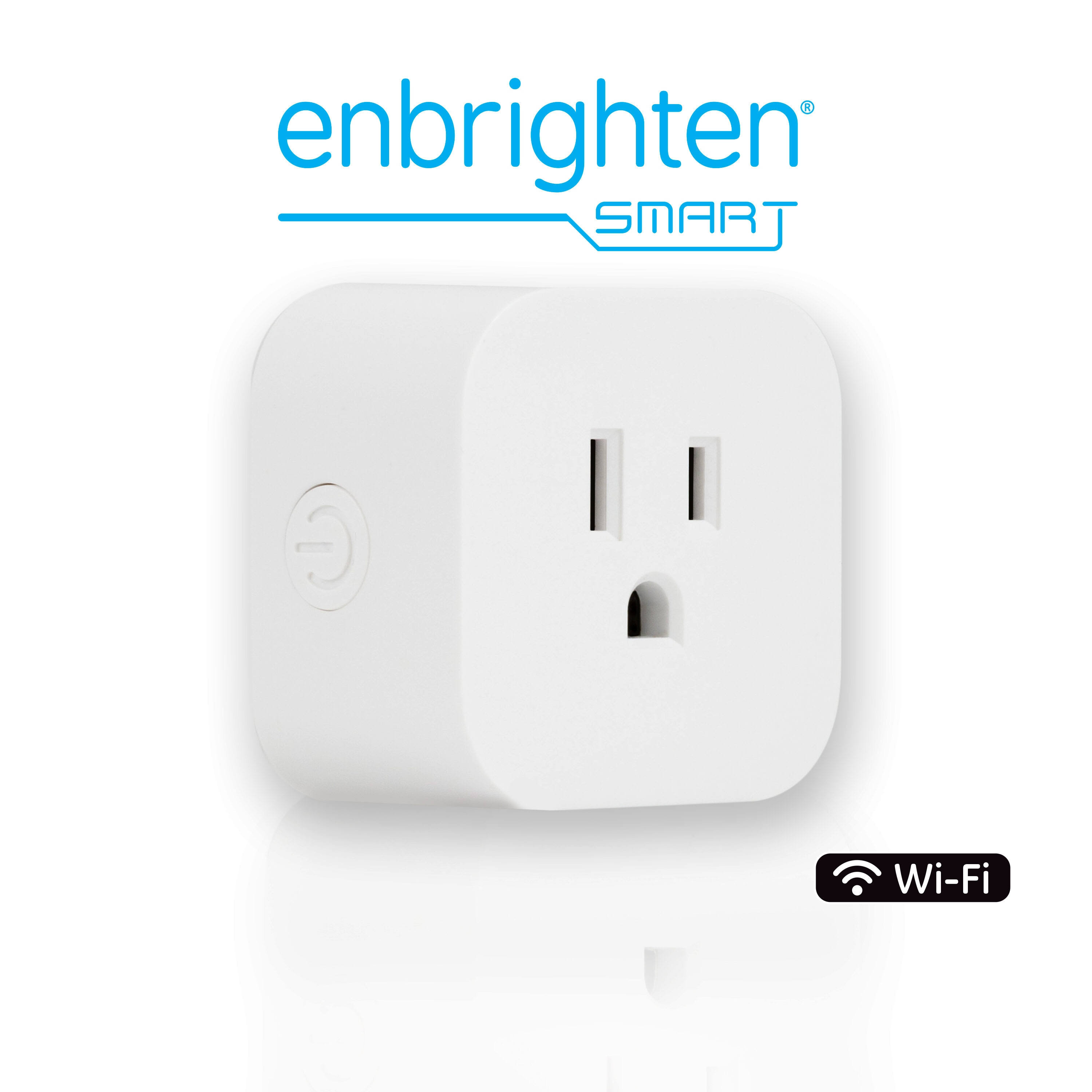 Enbrighten- Wi-Fi Smart Micro Indoor Plug-In- White