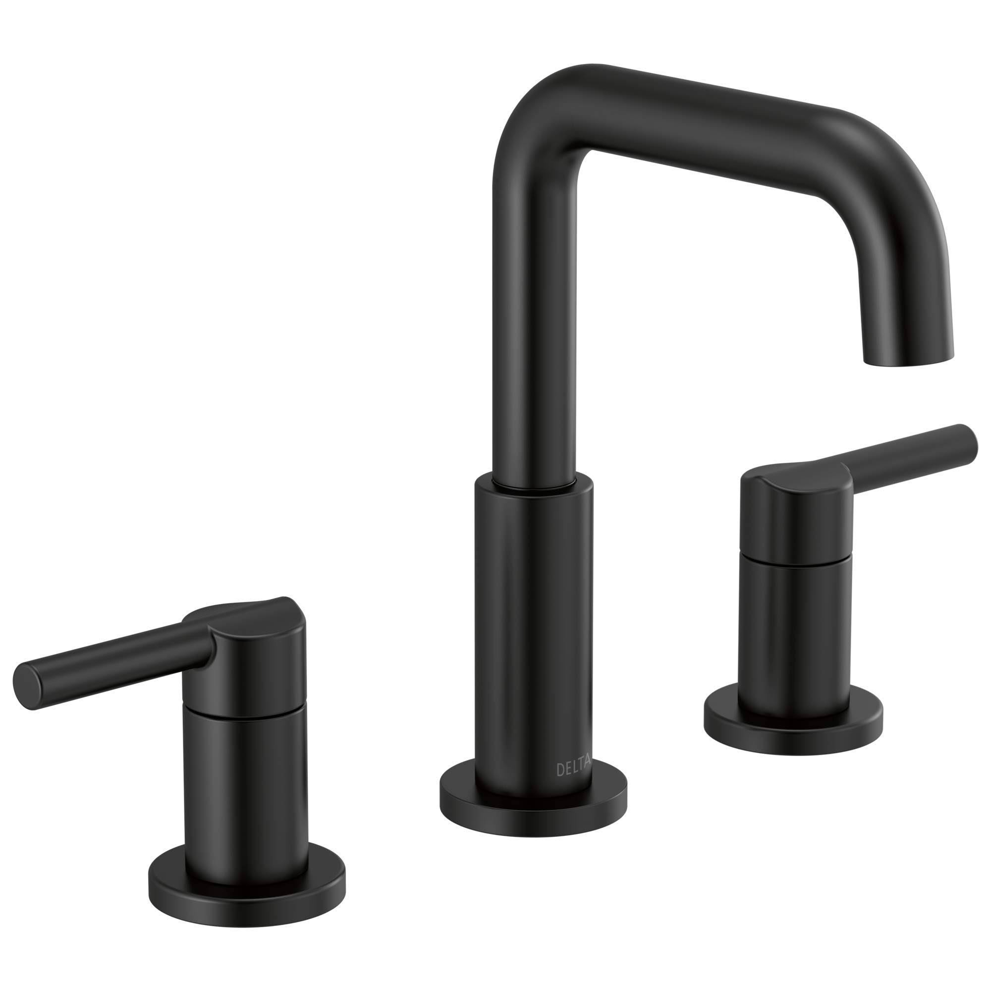 Delta Nicoli Two Handle Widespread Bathroom Faucet 35849LF Matte Black