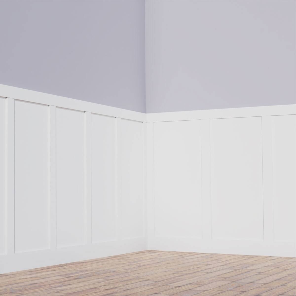 Classic Shaker 8' PVC Wainscoting Kit- Heights Up to 56