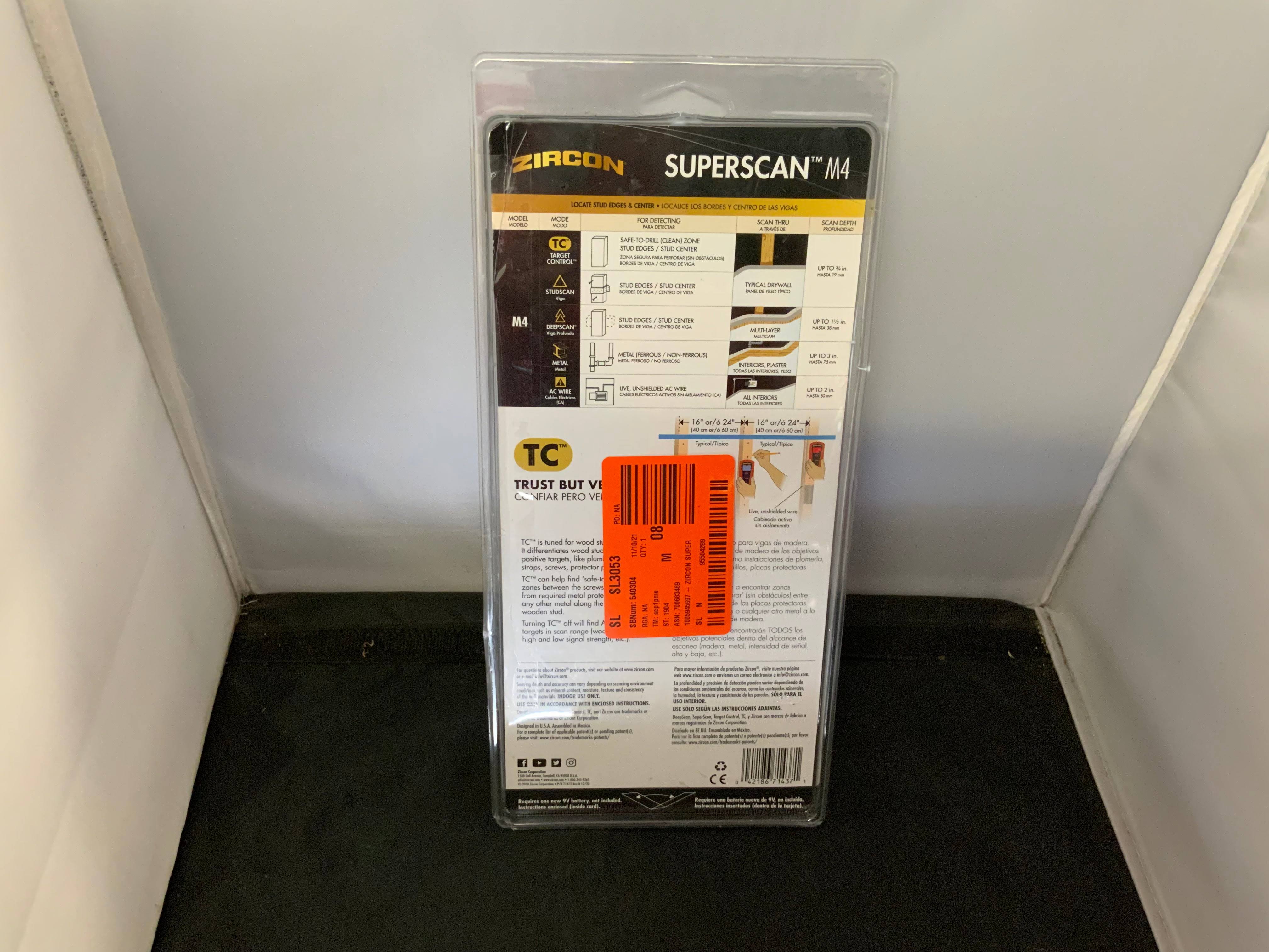Zircon Superscan M4 Stud Finder