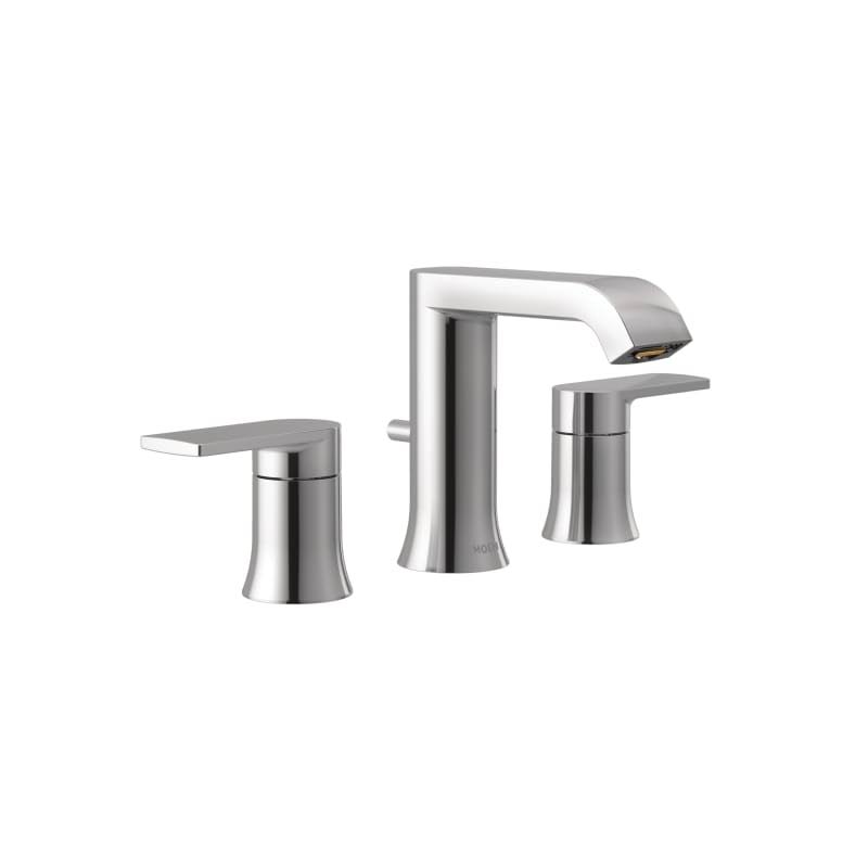 Moen T6708 Genta Two-Handle Widespread Bathroom Faucet, Chrome