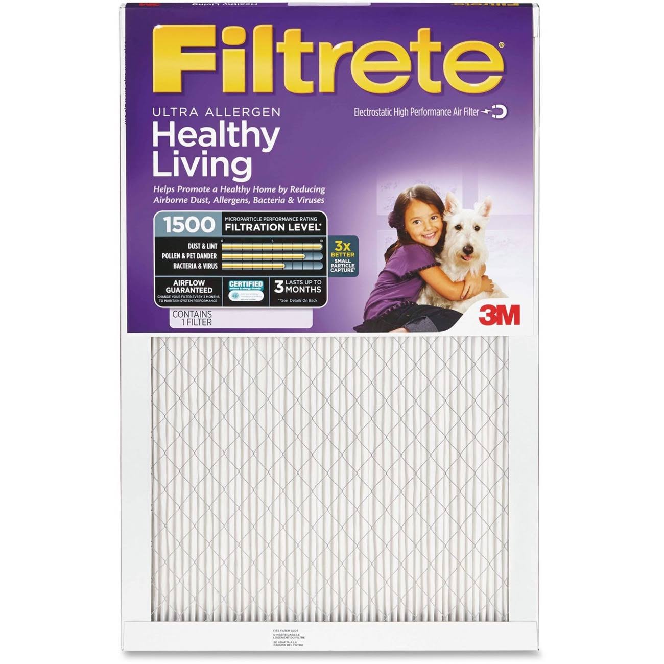 3M Filtrete Air Filter, High Performance, 1500