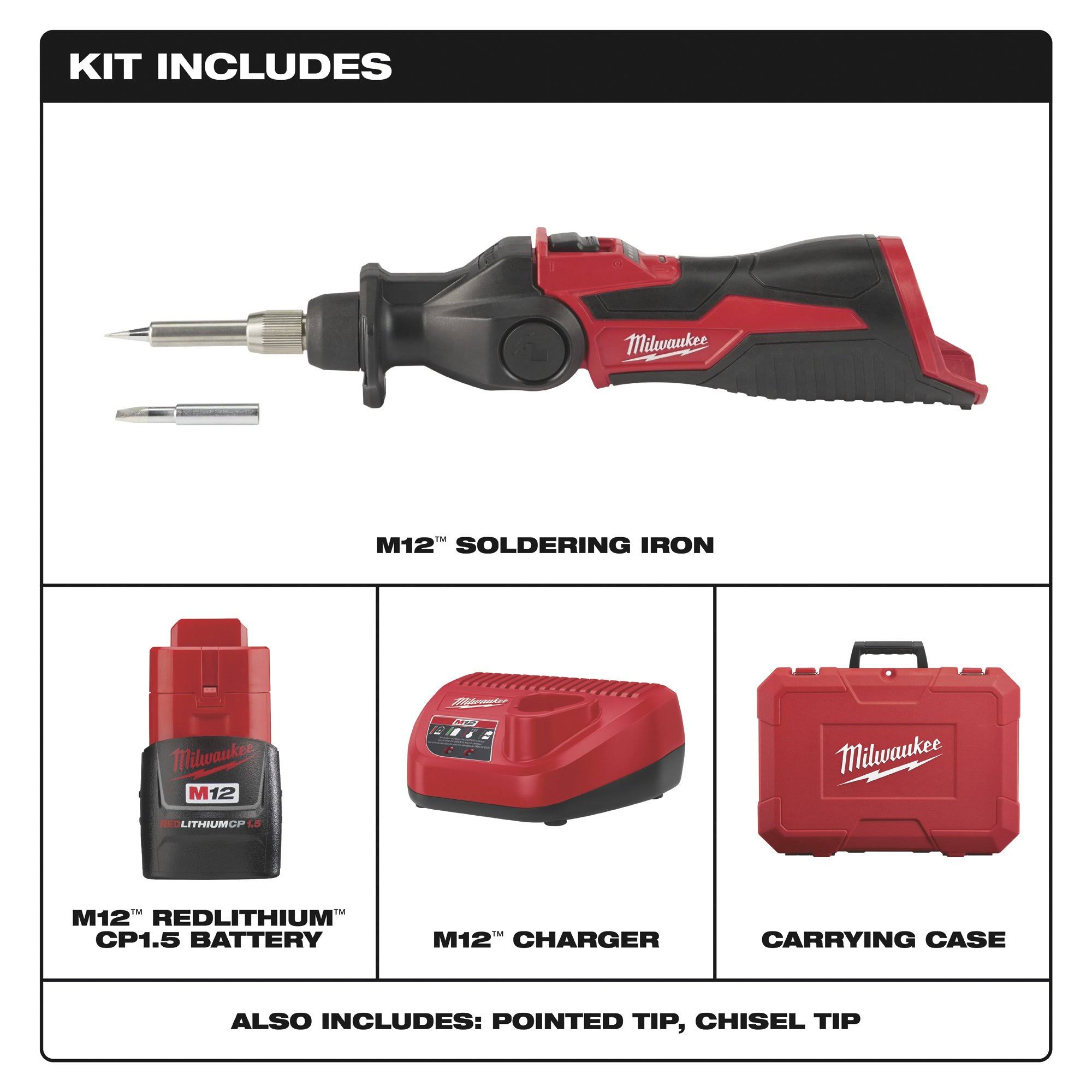Milwaukee 2488-21- M12 Soldering Iron Kit