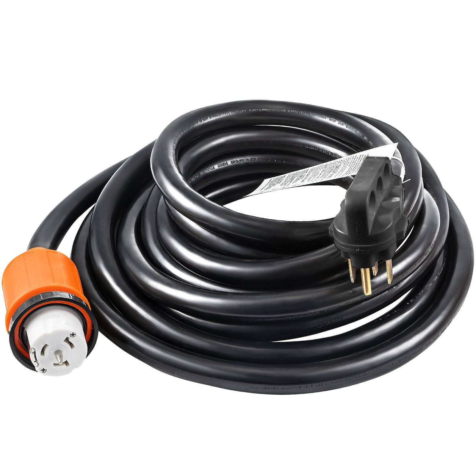 VEVOR Generator Power Cord 30ft Locking Connector 125/250V 50Amp Extension Cord