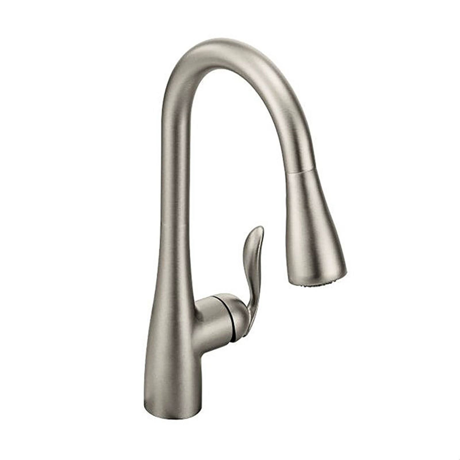 Moen 7594SRS Arbor One Handle High Arc Pulldown Kitchen Faucet, Stainless Steel