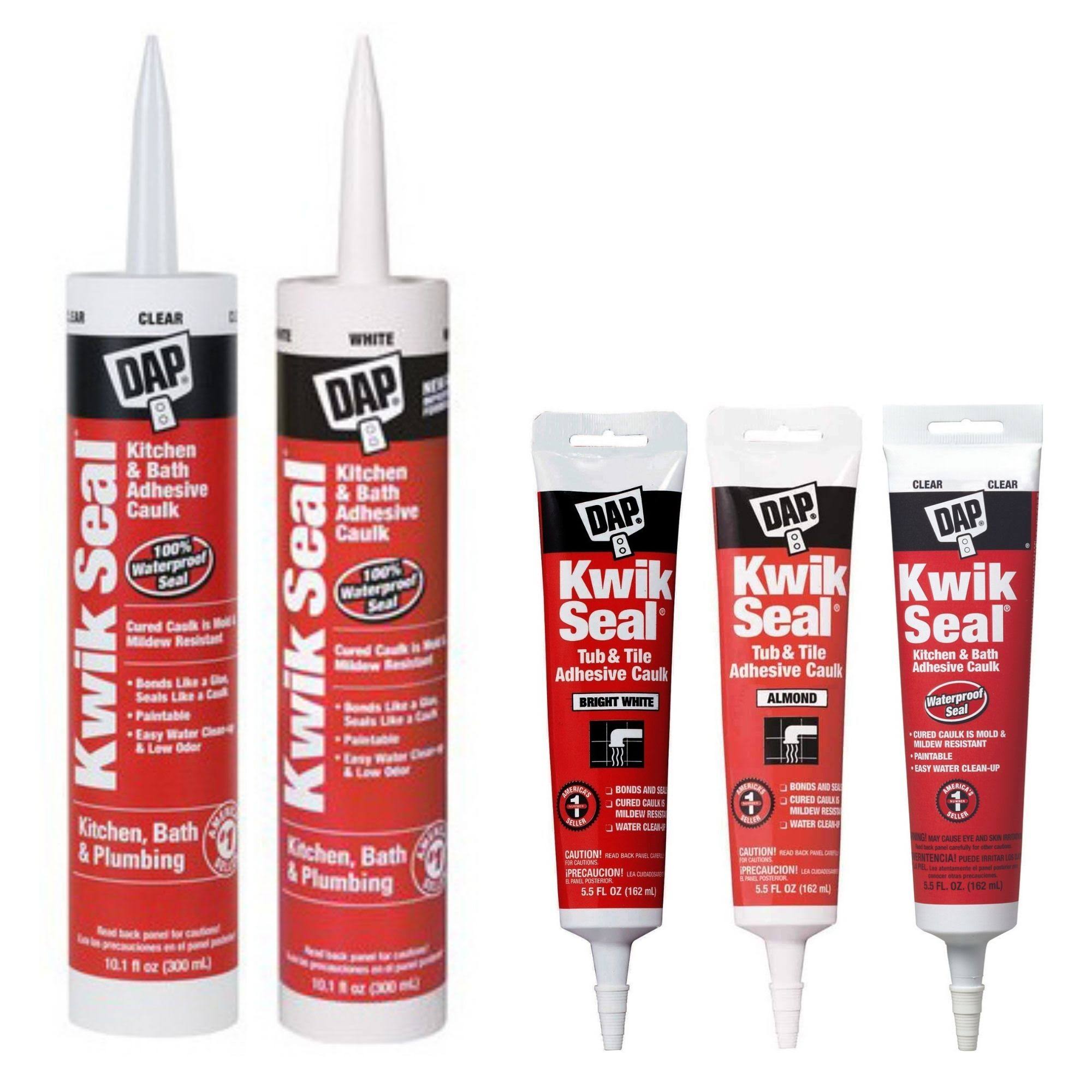 Dap Tub & Tile Caulk, Clear- 5.5 oz tube