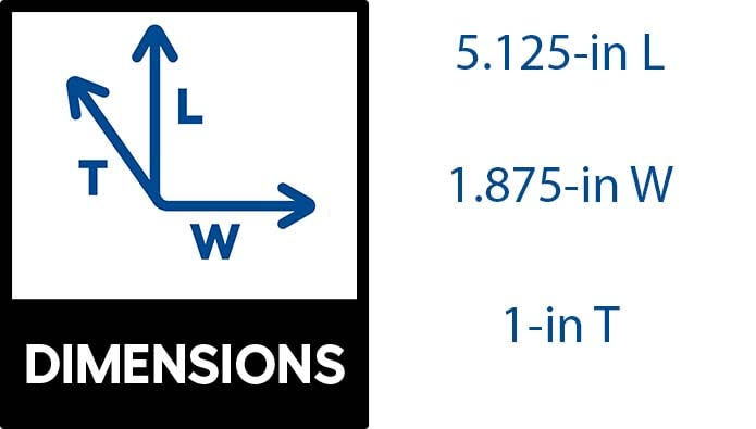 Timberwolf 1-in x 1.875-in x 5.125-in 16-Pack Composite Shim | TW-HS1