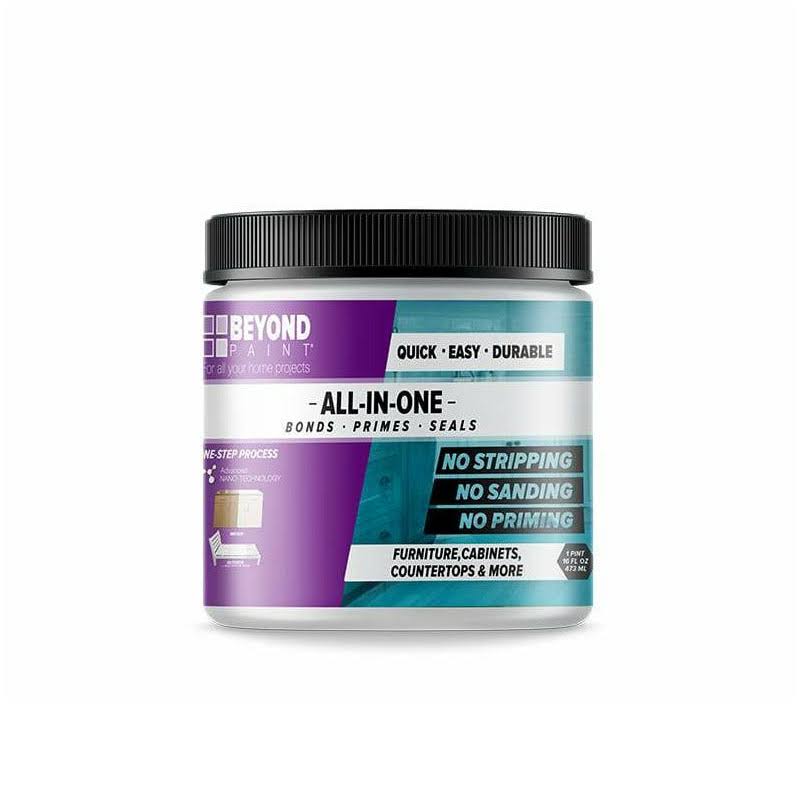 Beyond Paint 1-Pint Pewter Furniture, Cabinets, Countertops and More Multi-Surface All-in-One Interior/Exterior Refinishing Paint, Silver