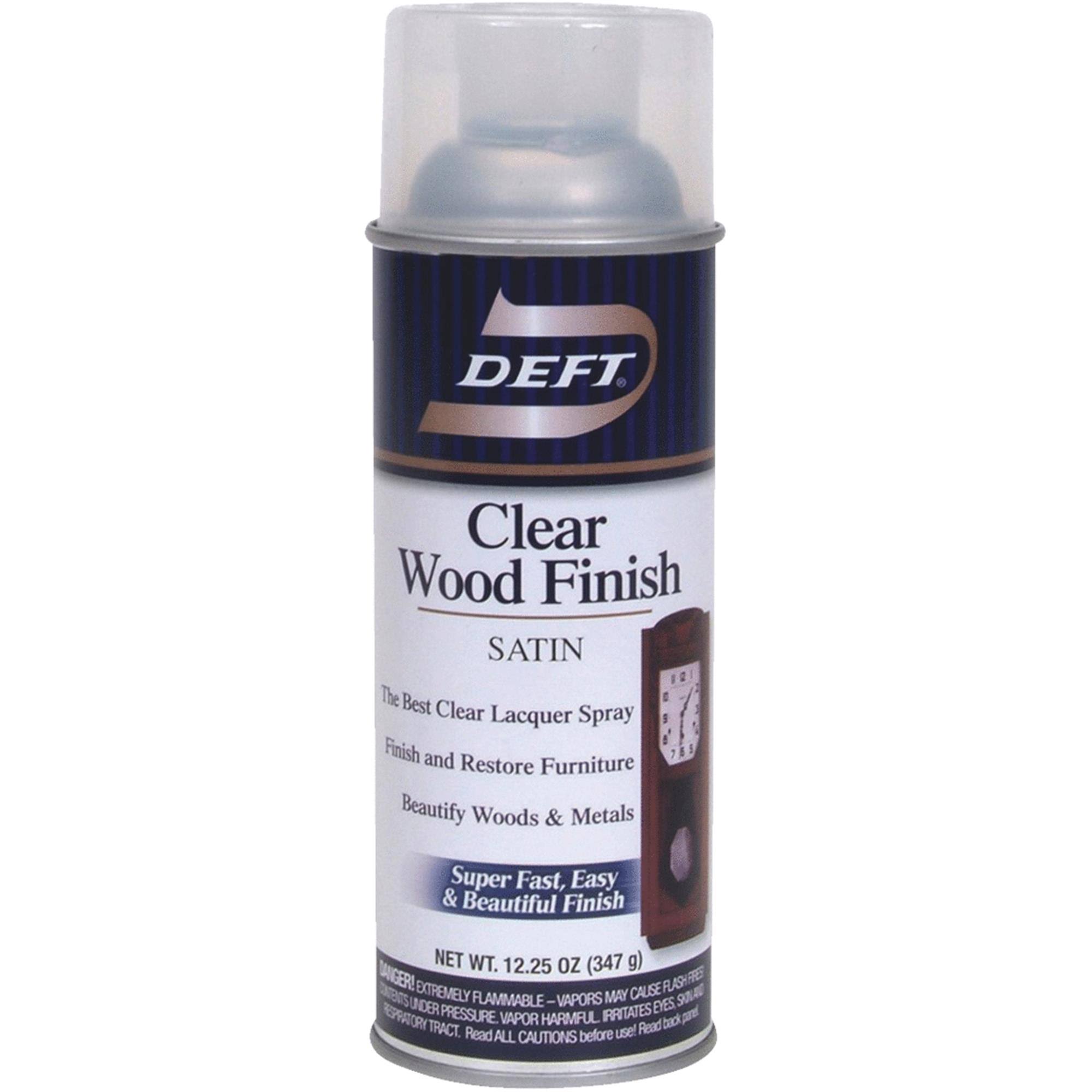 Deft Satin Clear Wood Finish Lacquer Spray