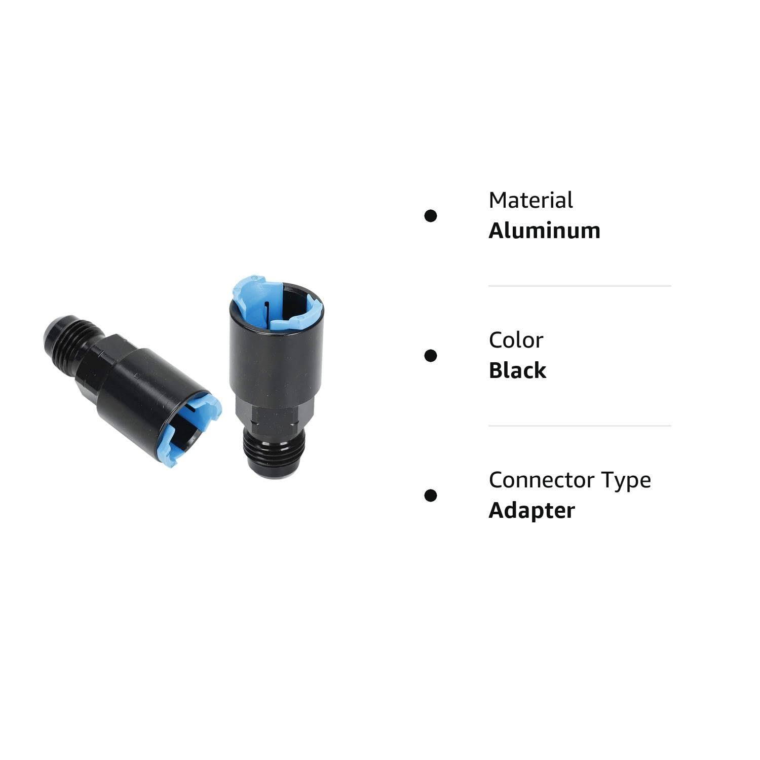 SUPERFASTRACING Fuel Rail Adapter Fittings Feed/Return-6AN EFI AN6 Push on