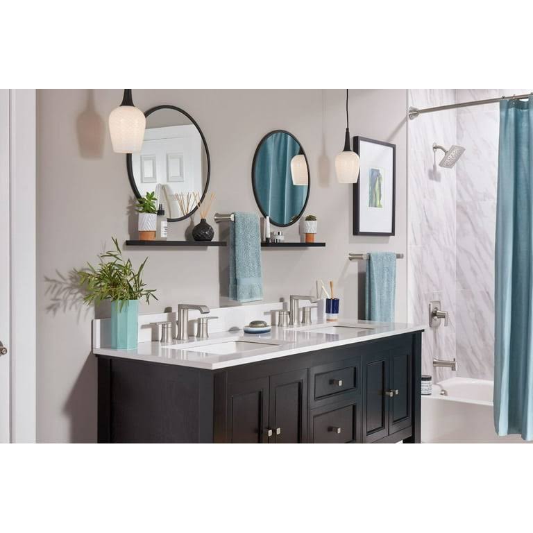 Moen 84763 Genta 8 in. Widespread 2-Handle Bathroom Faucet- Chrome