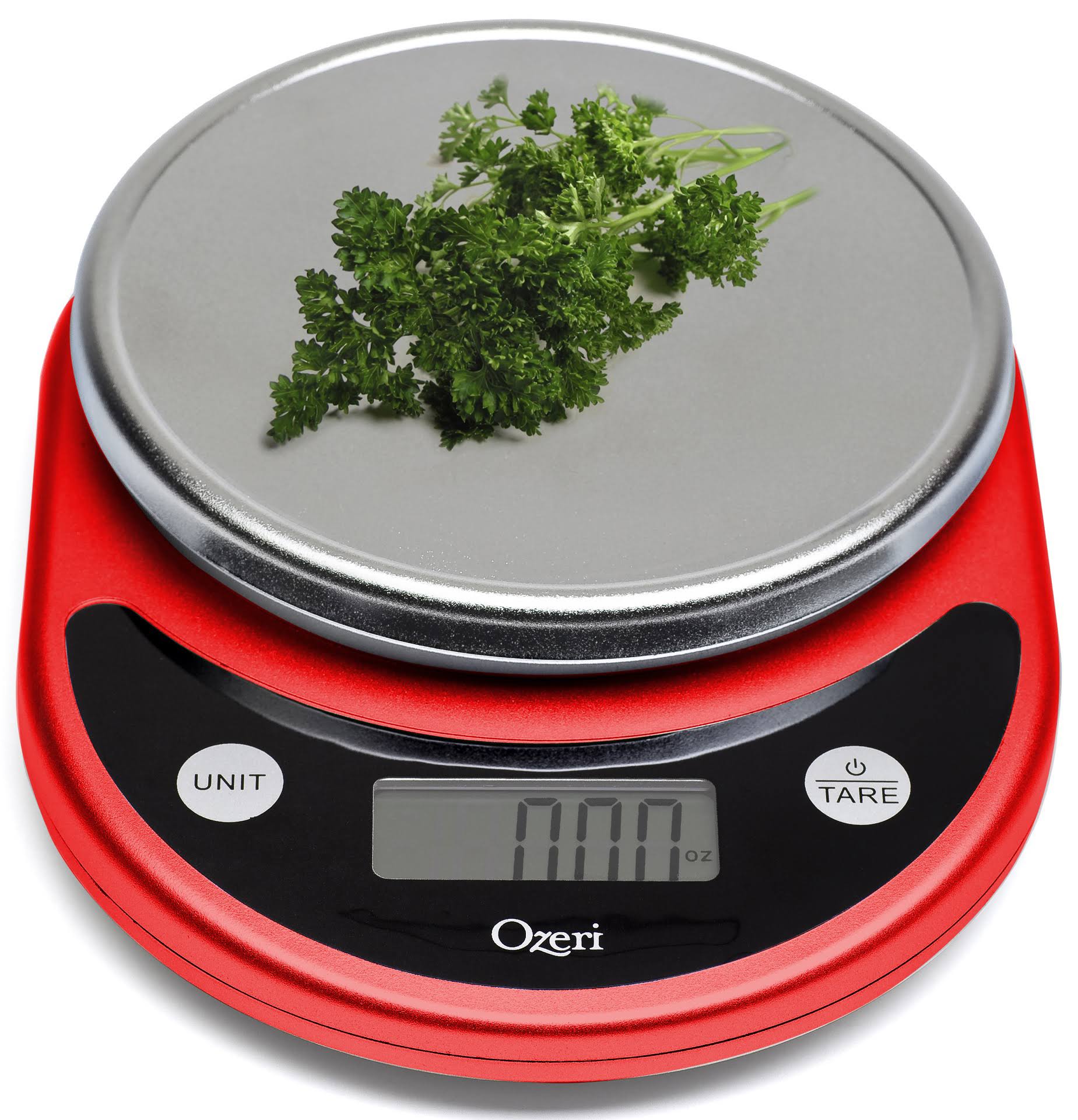 Ozeri Pronto Digital Multifunction Kitchen and Food Scale, Red
