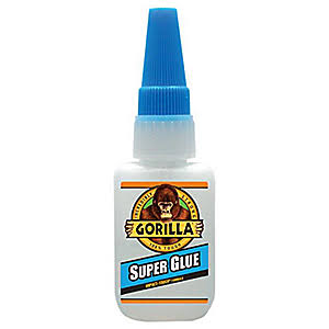 Gorilla 7805009 Super Glue, Liquid, Irritating, Straw/White Water, 15 G Bottle
