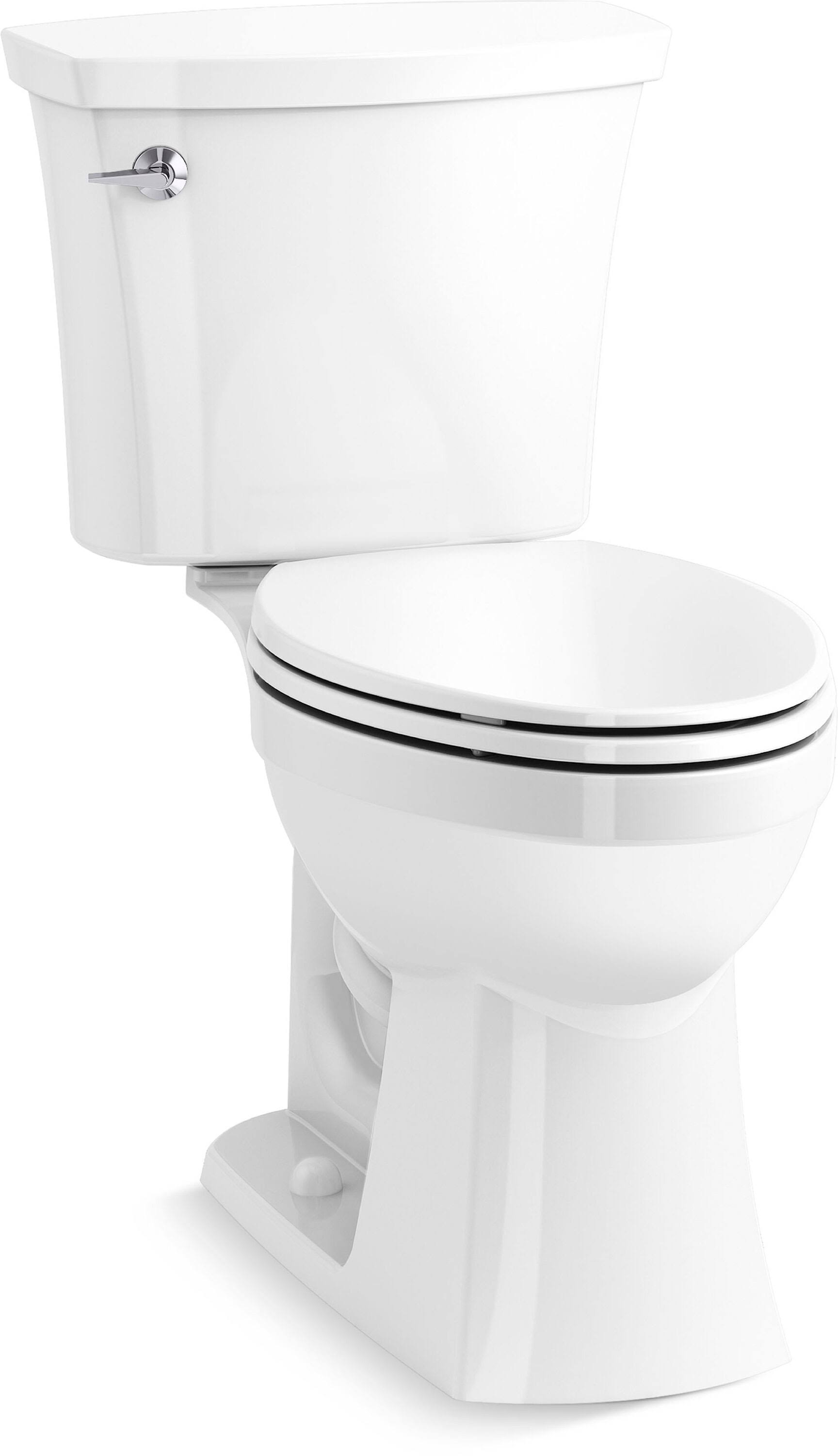Kohler Elliston White Elongated Chair Height 2-Piece WaterSense Soft Close Toilet 12-in Rough-In 1.28-GPF | 33202-0