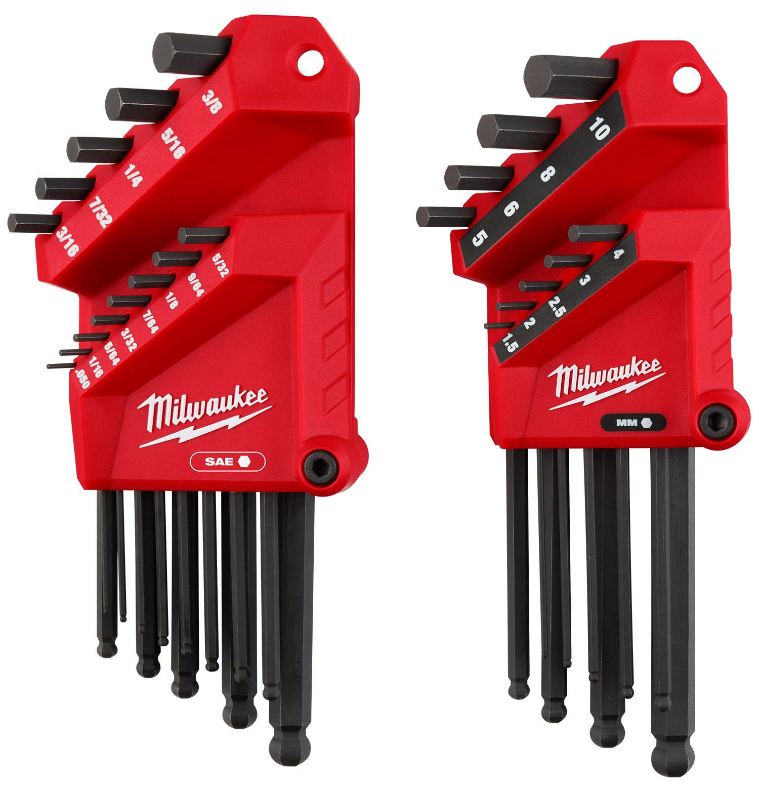 Milwaukee 48-22-2187 22-Key Ball End L-Key Set- SAE/Metric