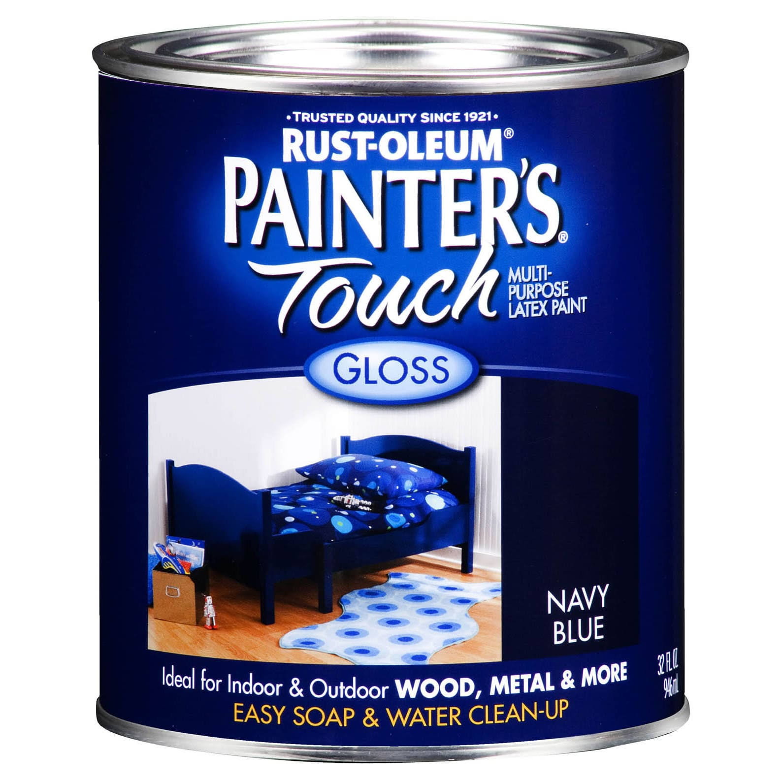 Rust-Oleum Painters Touch Latex 1-Quart Navy Blue