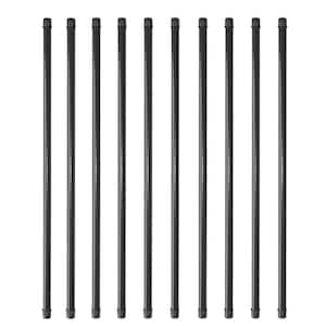 36-Inch Round Black Smooth Balusters- 5 Pack