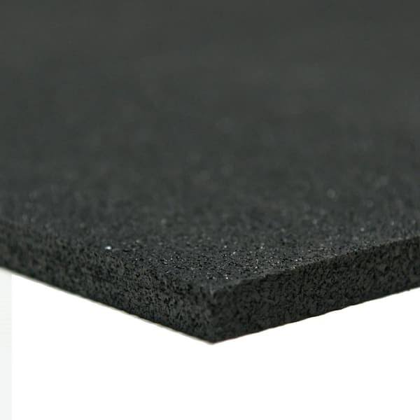 Recycled Rubber- 60A- Sheets and Rolls 1/4 in. T x 1 ft. W x 1 ft. L