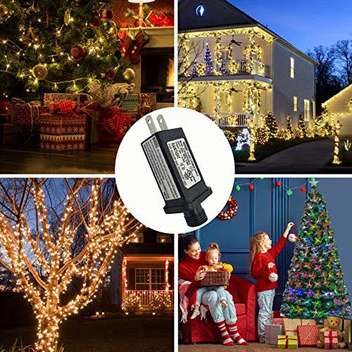 24V LED Transformer LED Controller Class 2 Power Supply, IP44 Waterproof Low Voltage Transformer US Plug for 24V 6W Christmas Light, String Light
