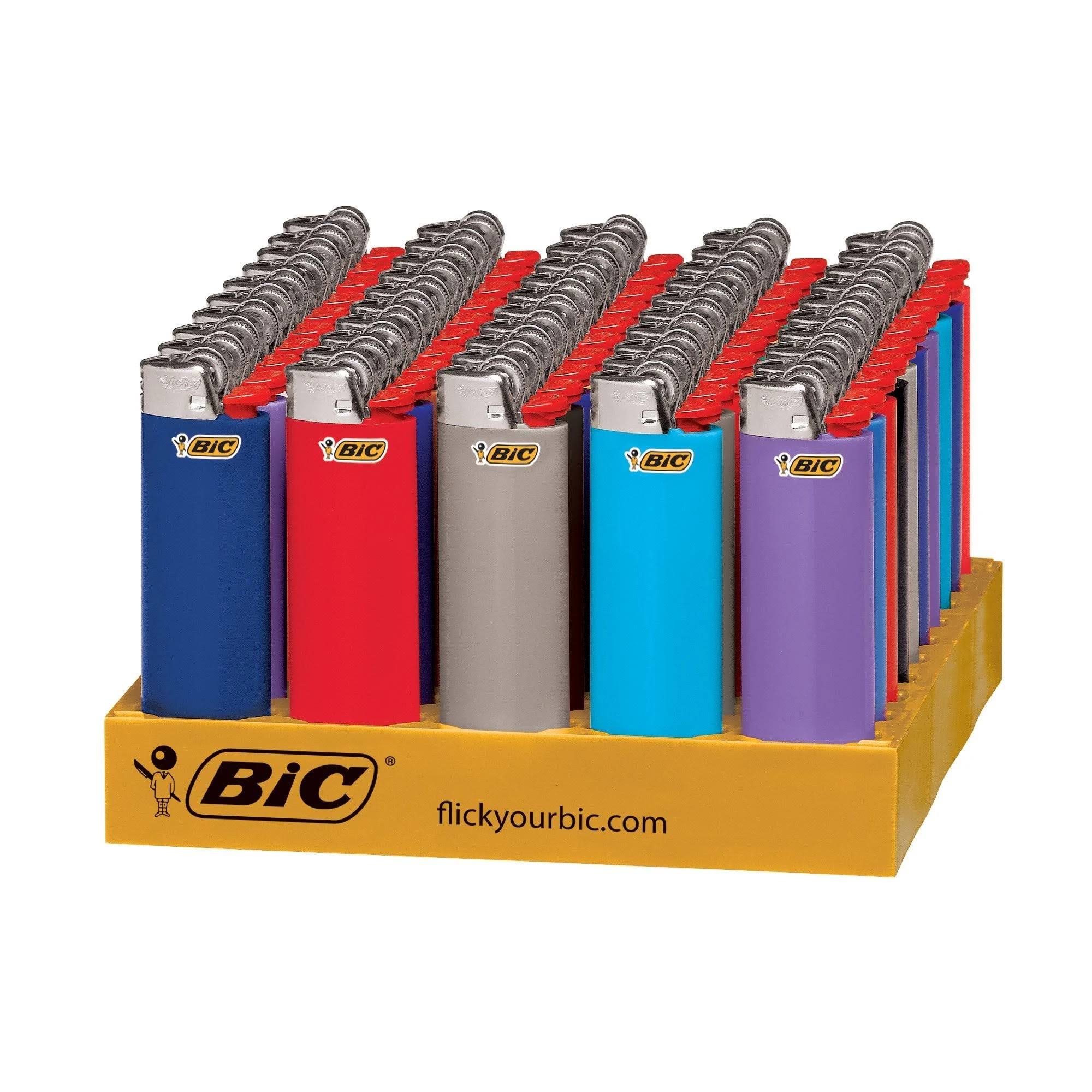Bic Classic Lighter Assorted Colors 50-Count Tray