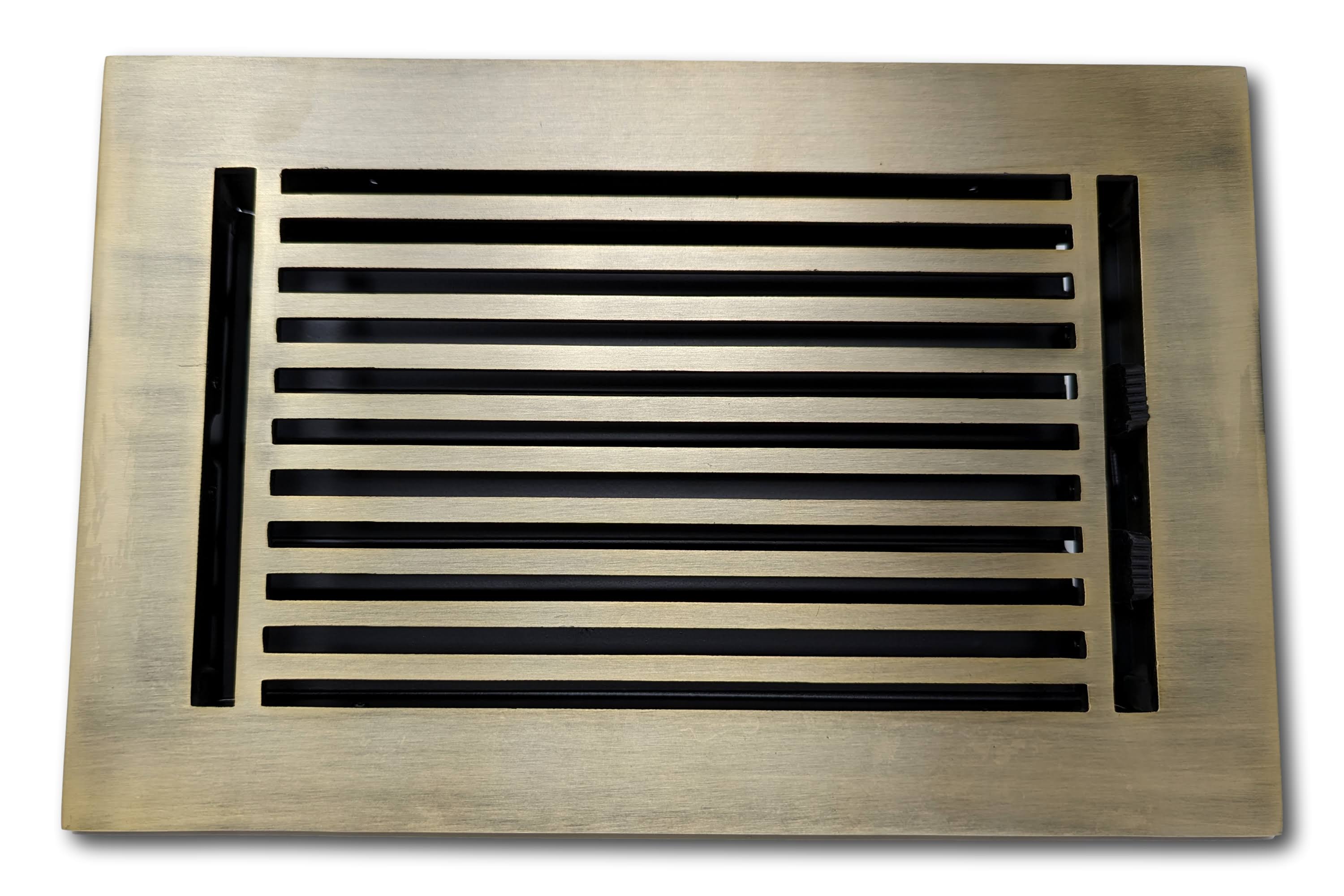 Madelyn Carter 2 x 10 Cast Aluminum Linear Bar Vent Cover- White (Overall: 3.75 x 11.75)