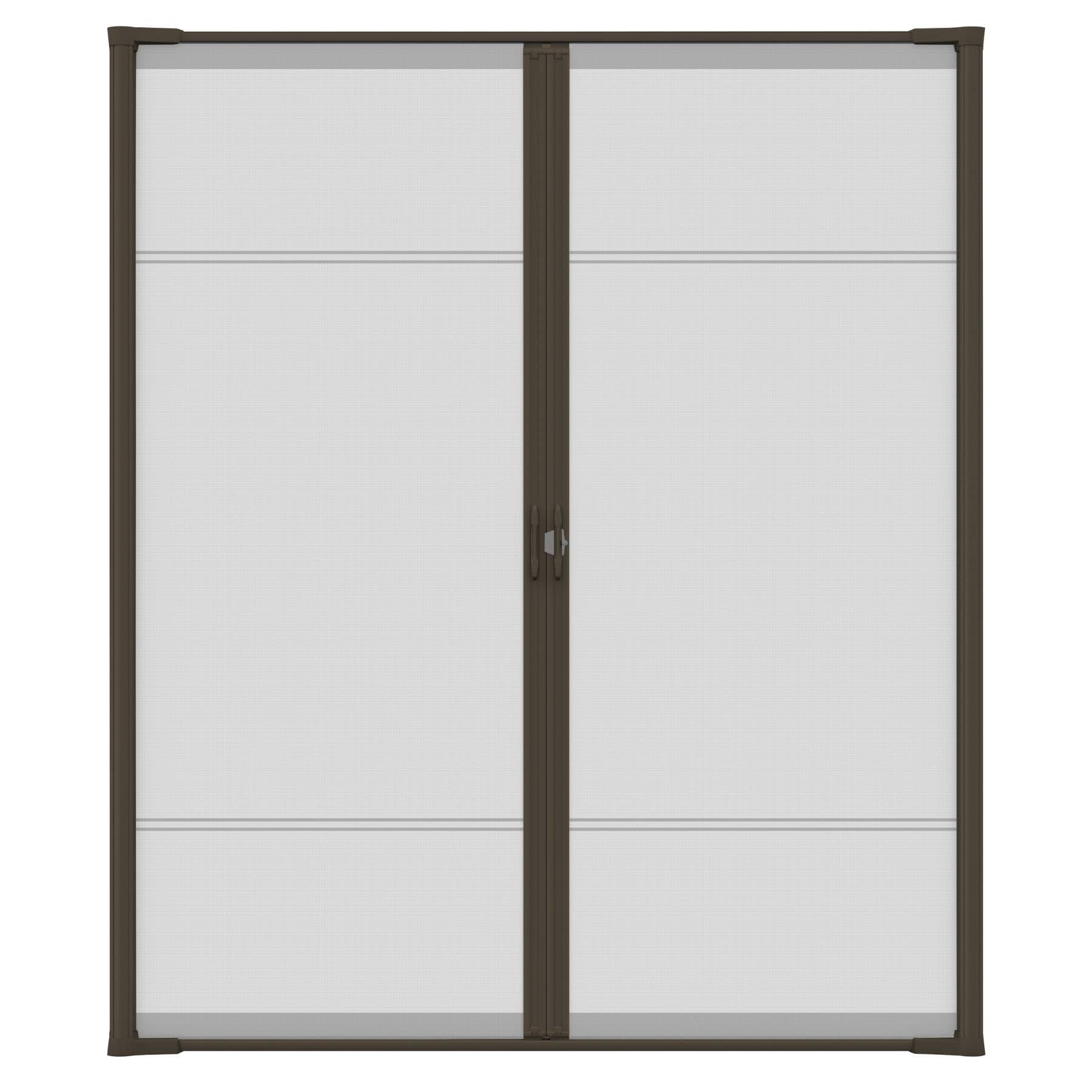 Brisa Aluminum Screen Doors Larson Finish: Brown, Door Size: 72