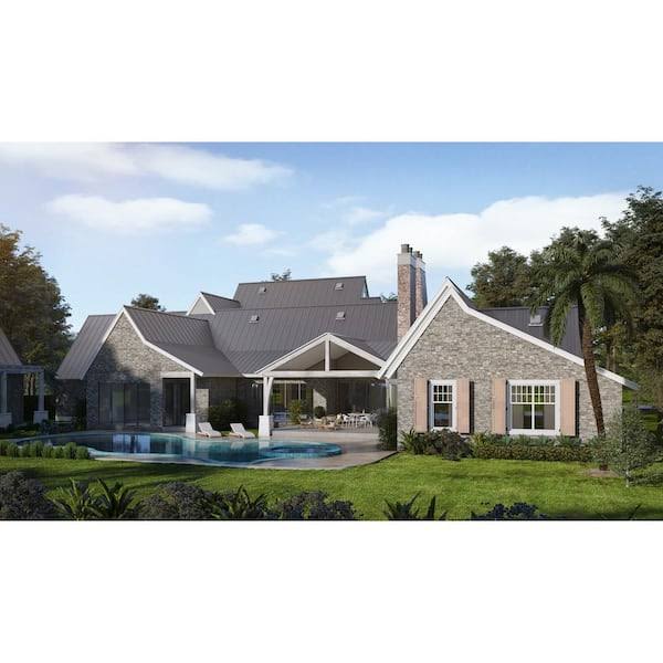 Gibraltar Building Products 14 ft. SM-Rib Galvalume Steel 29-Gauge Roof/Siding Panel in Gray 987630