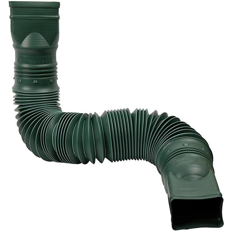 Flex A Spout Downspout Extension, Brown