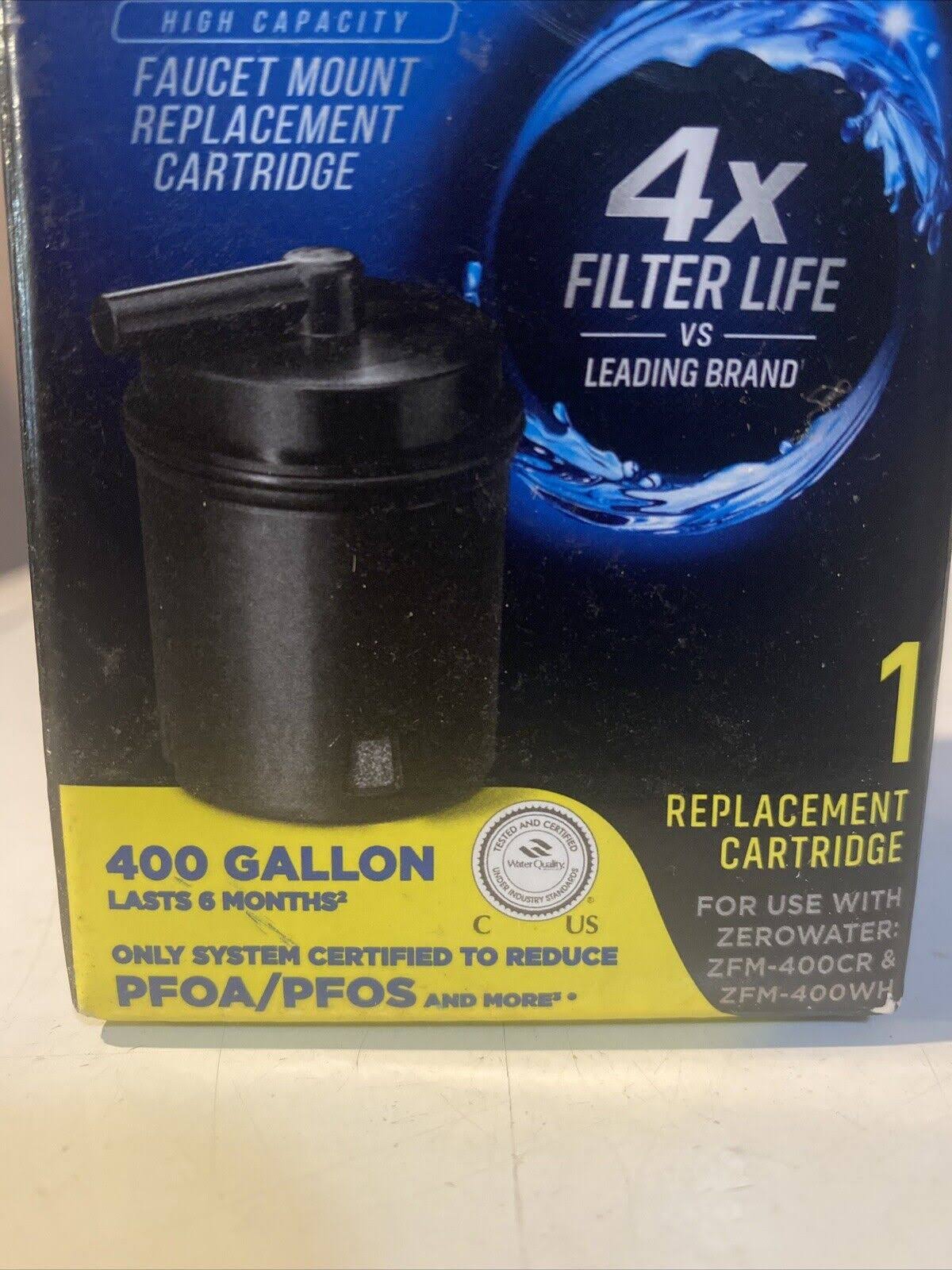 Zerowater Extremelife Replacement Cartridge, Faucet Mount, High Capacity