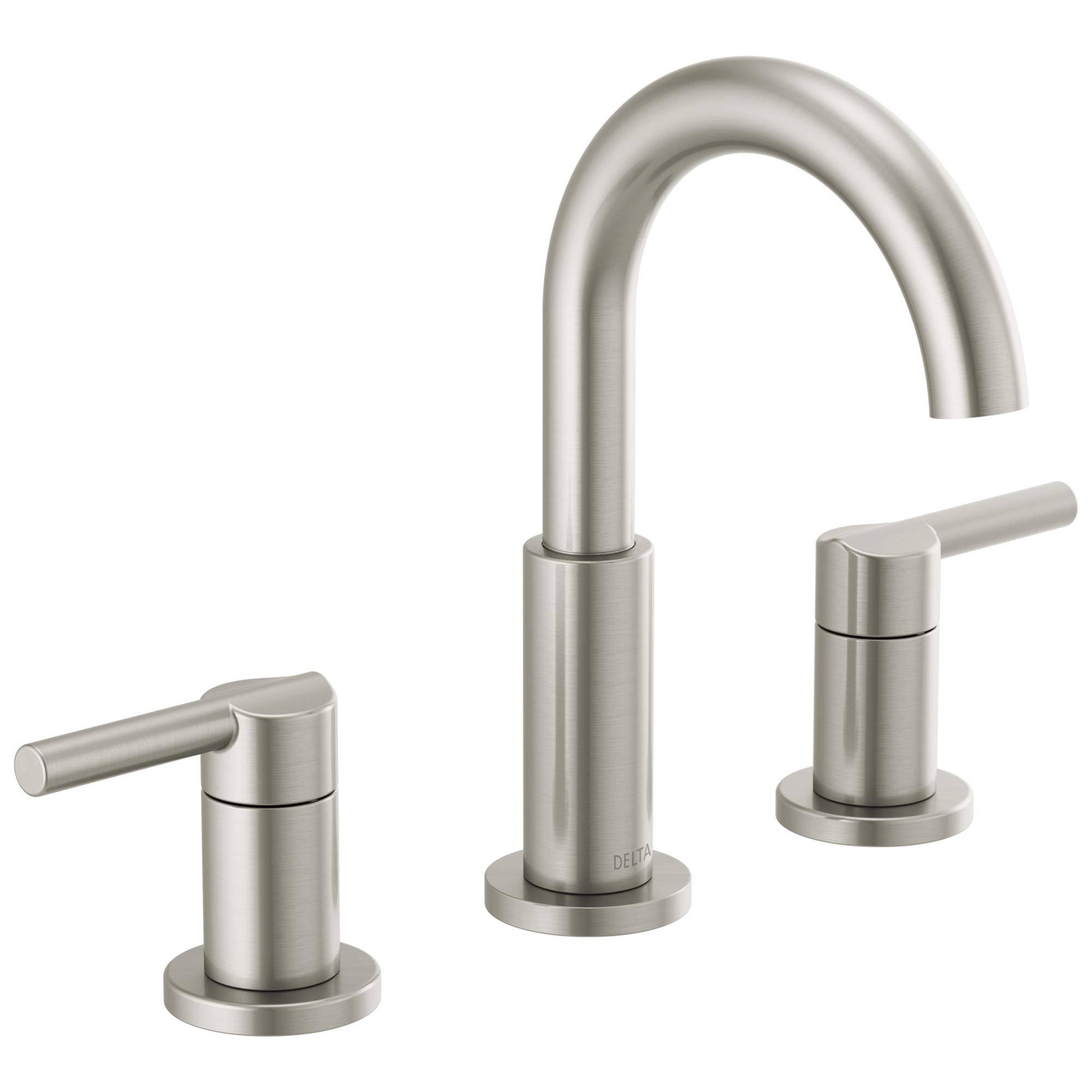 Delta Nicoli Two Handle Widespread Bathroom Faucet 35749LF Stainless