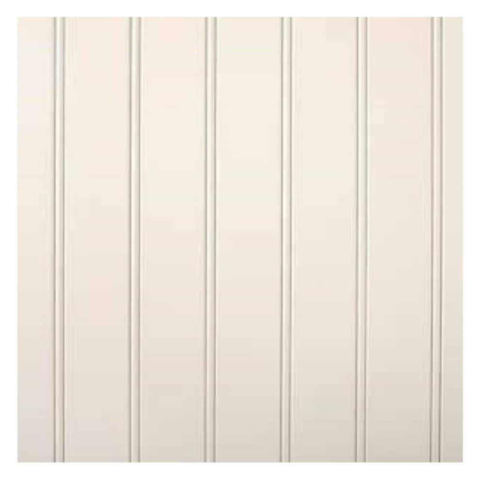 Style Selections Beaded White Hardboard Wall Panel | 139